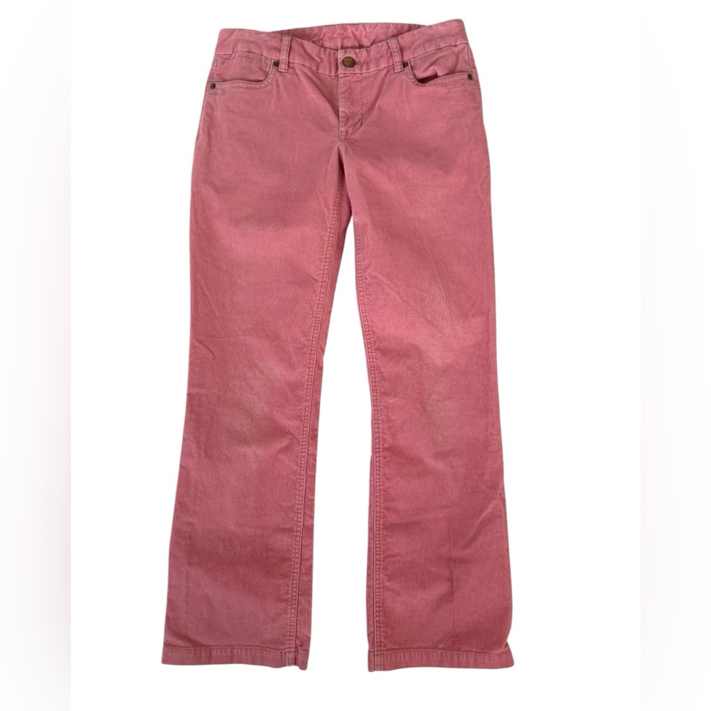 J. Crew Favorite Fit Straight Leg Mid Rise Pink Corduroy Pant 4S
